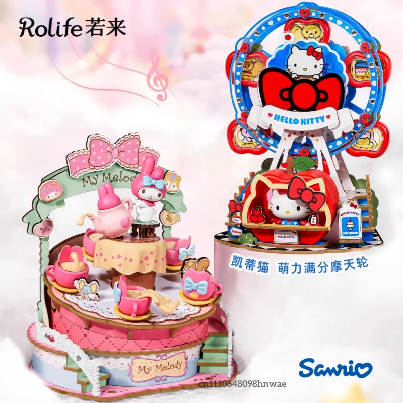 Rolife Sanrio Family Music Box Series Building Blocks Hello Kitty Ferris Wheel Assembly Model My Melody Ornament Gift
Rolife Sanrio Family Music Box Series Building Blocks Hello Kitty Ferris Wheel Assembly Model My Melody Ornament Gift