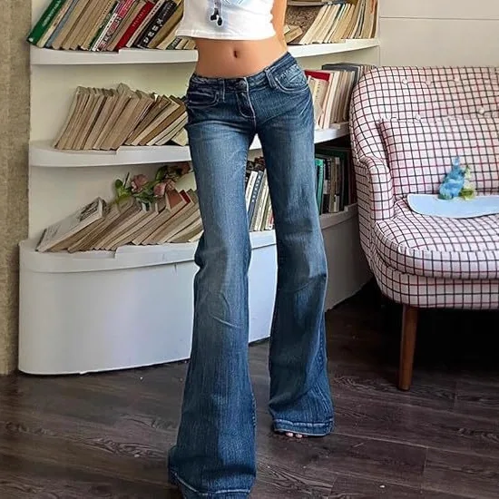 Women's pants 2026 summer American retro spicy girl bell bottom pants slim fit slimming elastic jeans women's pants
Women's pants 2026 summer American retro spicy girl bell bottom pants slim fit slimming elastic jeans women's pants