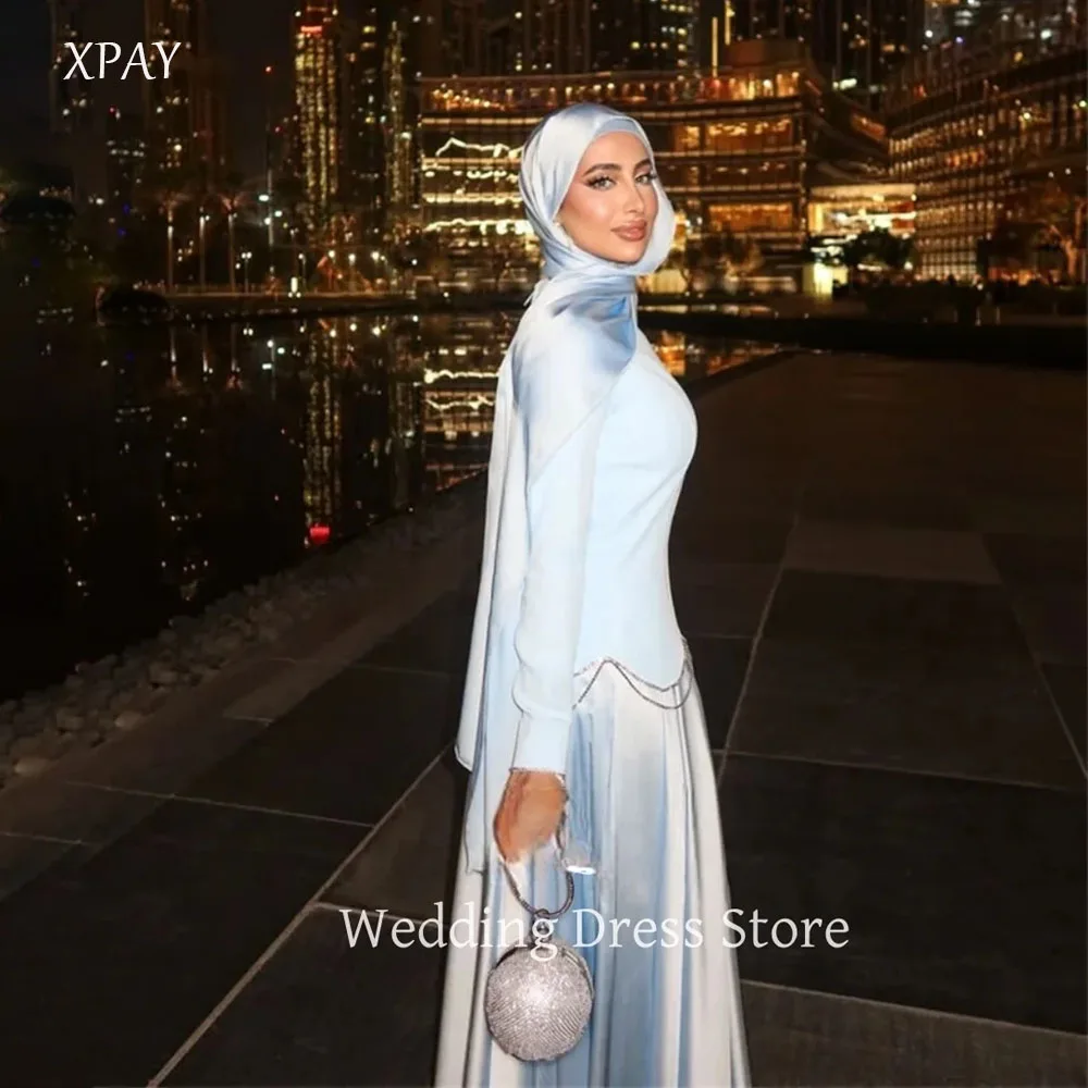 XPAY Скромные вечерние платья из синего крепа с кристаллами и длинными рукавами, платья для выпускного вечера, мусульманские роскошные платья для выпускного вечера в Дубае, 2025 г., по индивидуальному заказу
XPAY Скромные вечерние платья из синего крепа с кристаллами и длинными рукавами, платья для выпускного вечера, мусульманские роскошные платья для выпускного вечера в Дубае, 2025 г., по индивидуальному заказу