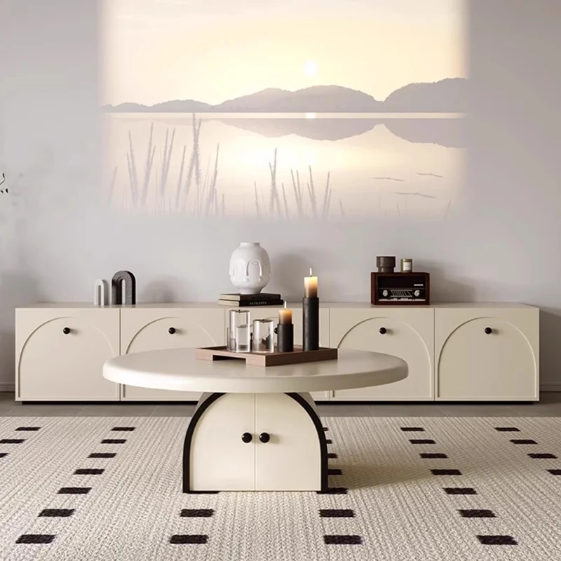 Nordic French Retro Cream TV Stand Coffee Table Solid Wood Stone Board Floor-Standing Space Living Room Furniture FYTS
Nordic French Retro Cream TV Stand Coffee Table Solid Wood Stone Board Floor-Standing Space Living Room Furniture FYTS