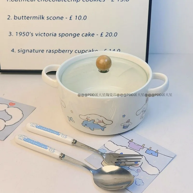 Cinnamoroll Anime Kawaii Sanrio Ins Fashion Bowl Spoon Fork Cute Cartoon Ceramic Household Tableware Gifts for Girls Boys
Cinnamoroll Anime Kawaii Sanrio Ins Fashion Bowl Spoon Fork Cute Cartoon Ceramic Household Tableware Gifts for Girls Boys