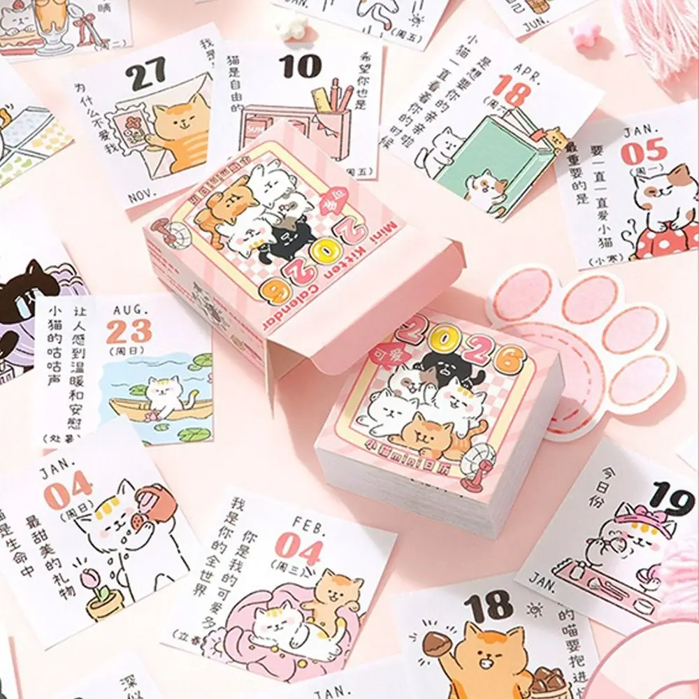 Creative Cartoon 2026 Desk Calendar To Do List Hand-Teared Mini Calendar Waterproof Lightweight Schedule Planner for Home&Office
Creative Cartoon 2026 Desk Calendar To Do List Hand-Teared Mini Calendar Waterproof Lightweight Schedule Planner for Home&Office