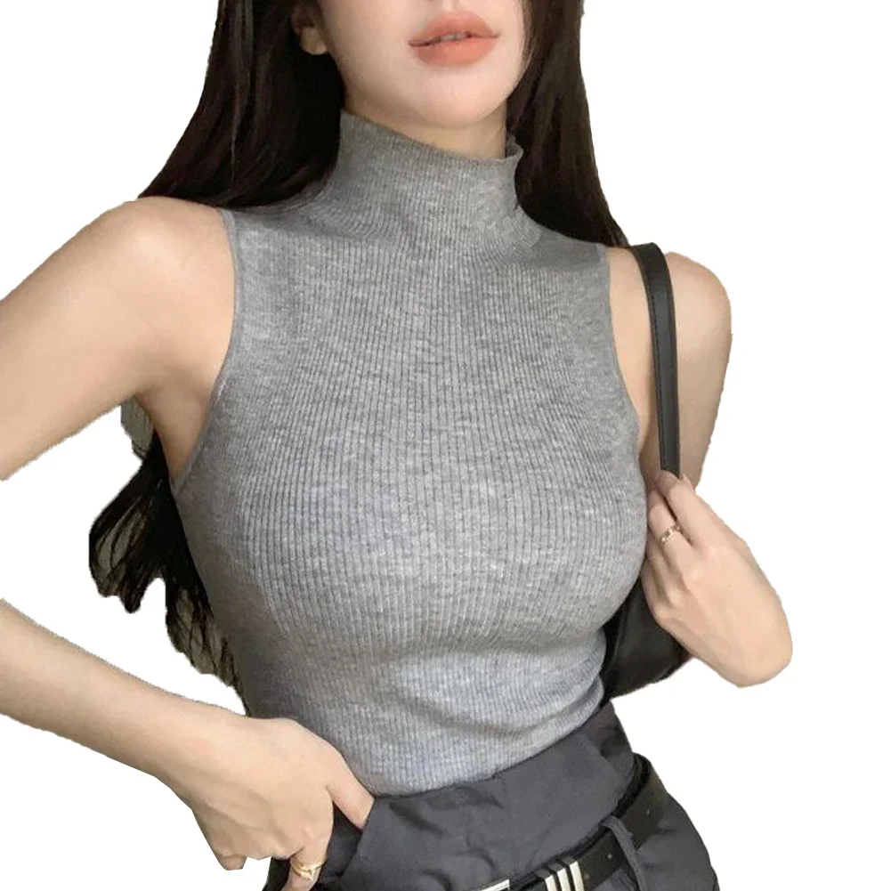 Comfy Fashion Womens Camisole Skin-friendly Sleeveless Solid Color Streetwear Turtleneck Knitted Vintage Breathable
Comfy Fashion Womens Camisole Skin-friendly Sleeveless Solid Color Streetwear Turtleneck Knitted Vintage Breathable