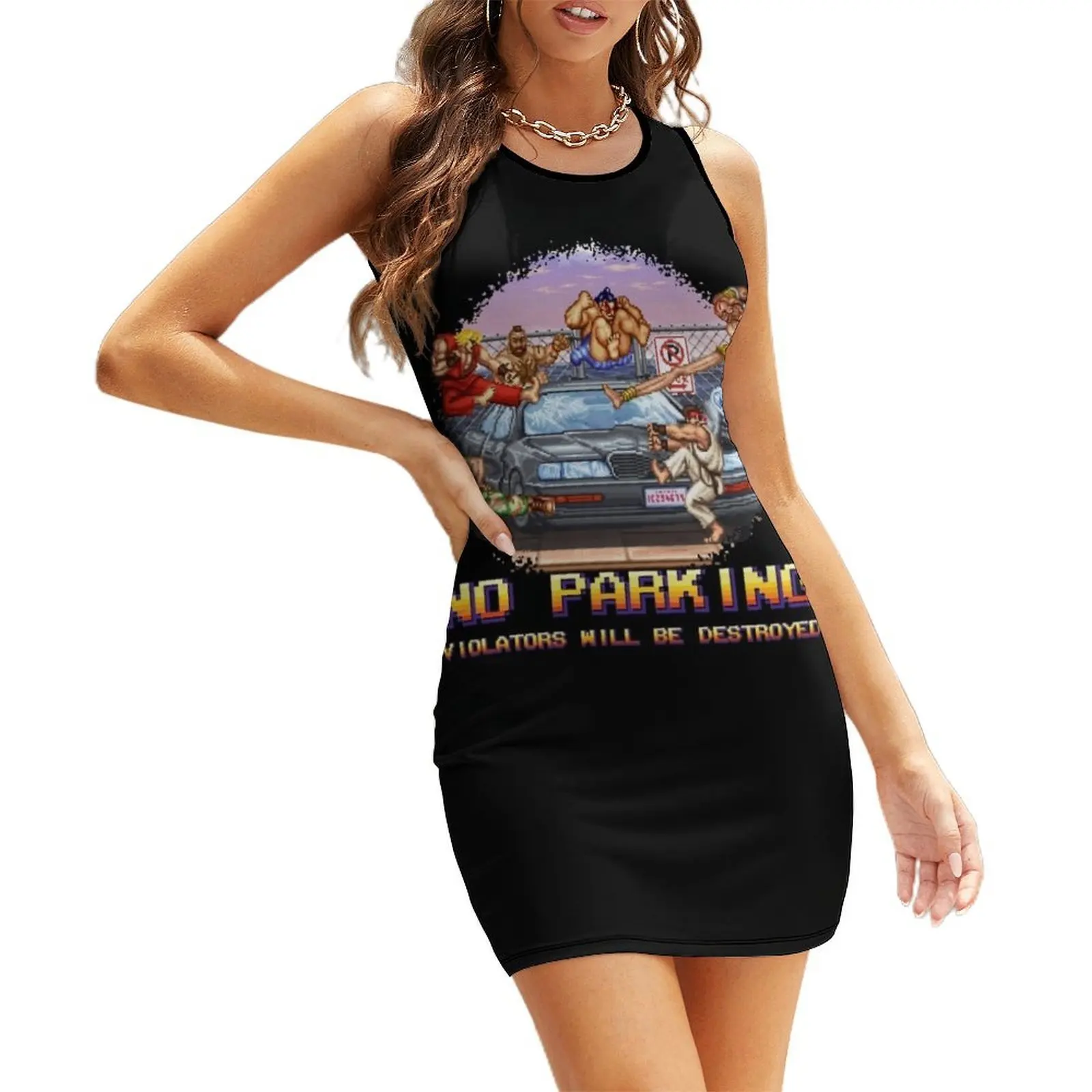 No Parking Violators will be Destroyed Sleeveless Sundress dress for women women's summer clothing 2025
No Parking Violators will be Destroyed Sleeveless Sundress dress for women women's summer clothing 2025