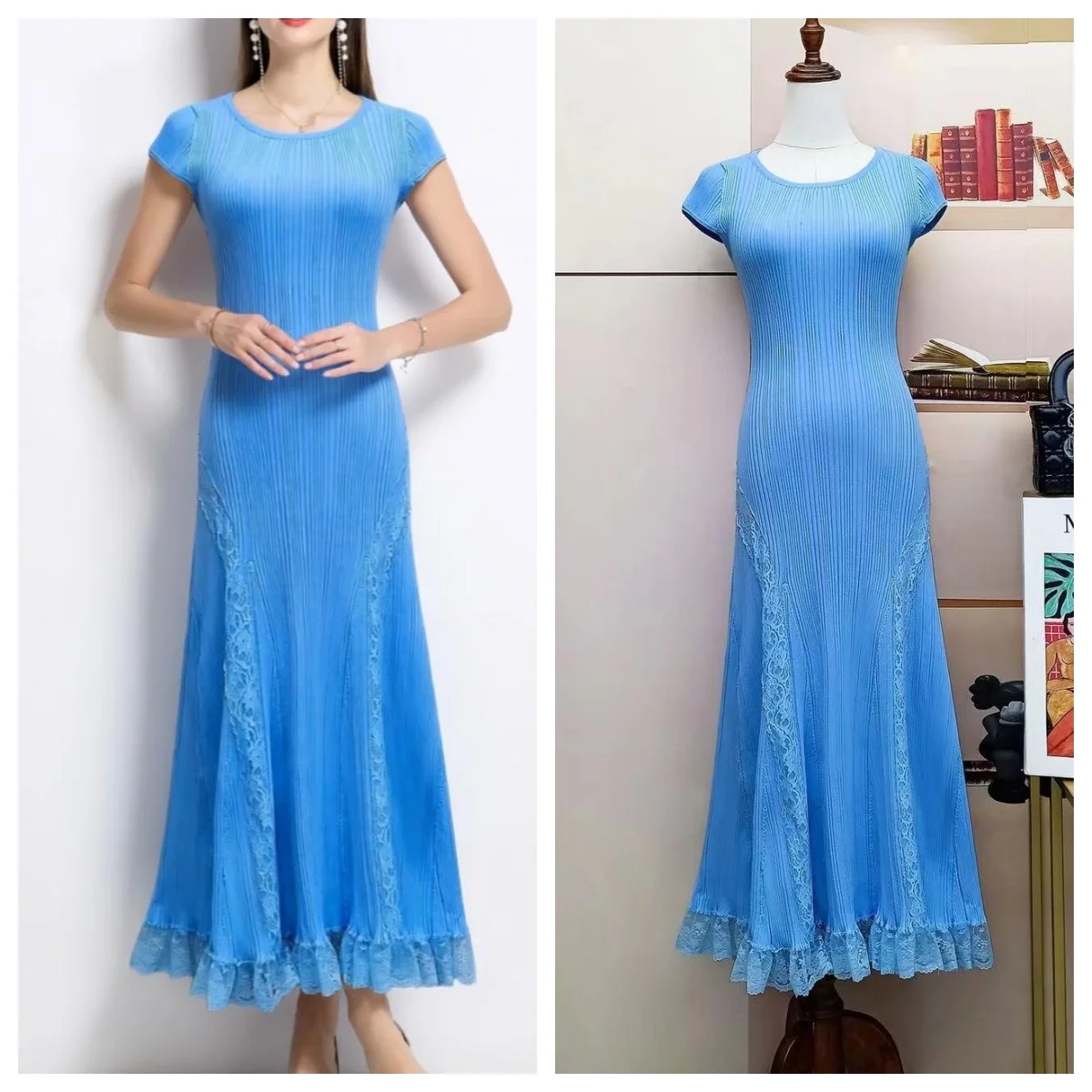 European And American Lace Knitted Dress For Women, 2026 Summer New Fashion Knitted Sleeveless Dress
European And American Lace Knitted Dress For Women, 2026 Summer New Fashion Knitted Sleeveless Dress