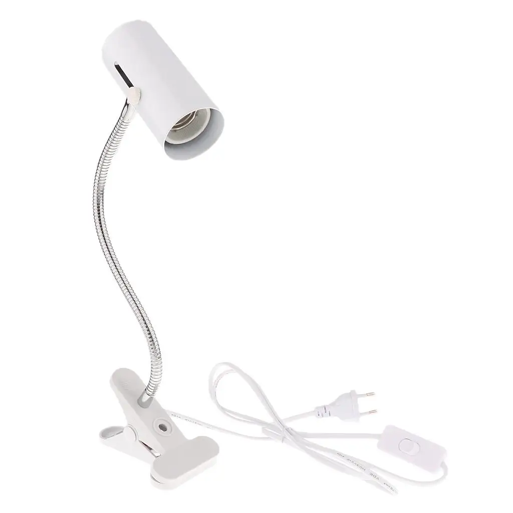 Керамический нагревательный светильник для рептилий на гибкой шее, держатель лампы E27, цоколь, гибкий зажим для светильника с выключателем включения/выключения, держатель лампы, вилка европейского стандарта
Керамический нагревательный светильник для рептилий на гибкой шее, держатель лампы E27, цоколь, гибкий зажим для светильника с выключателем включения/выключения, держатель лампы, вилка европейского стандарта