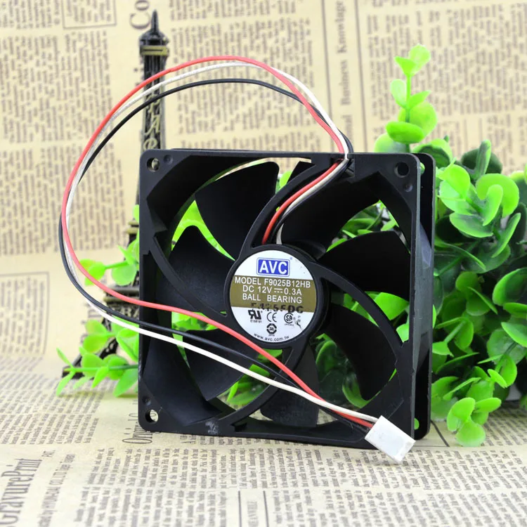 ДЛЯ модели AVC F9025B12HB DC 12 В 0,3 А 9 см 9025 3-контактный охлаждающий вентилятор с шарикоподшипником-
ДЛЯ модели AVC F9025B12HB DC 12 В 0,3 А 9 см 9025 3-контактный охлаждающий вентилятор с шарикоподшипником-