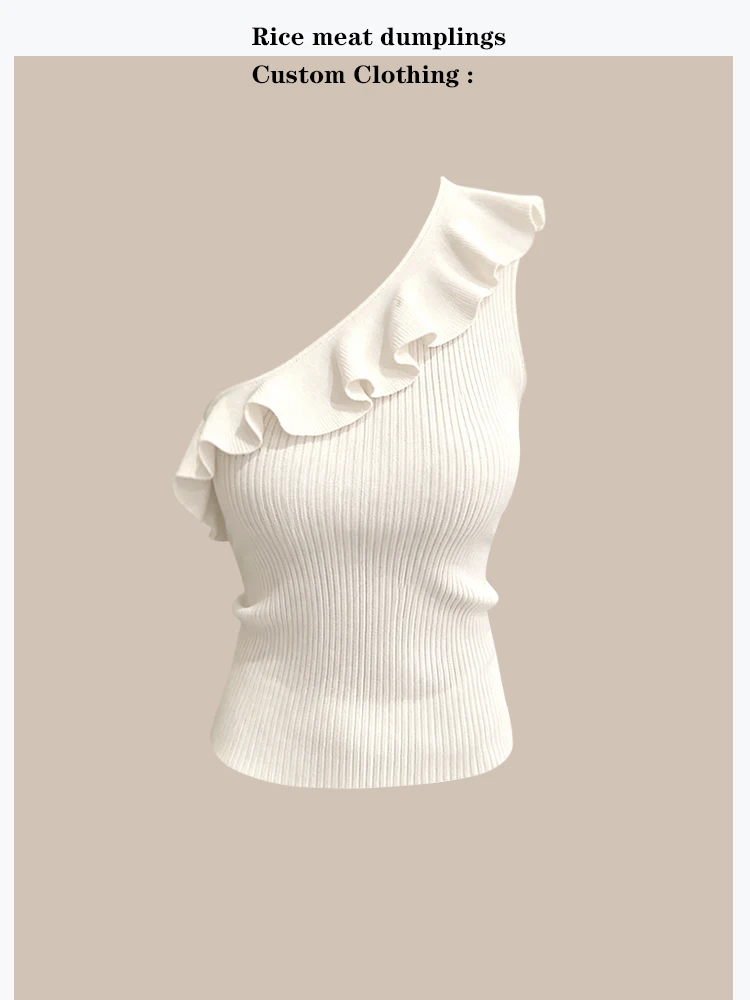 Slim Fit Knitted Vest Women's Fashion Shoulder Angle Design Detailing High End Small Slimming Effect Outerwear
Slim Fit Knitted Vest Women's Fashion Shoulder Angle Design Detailing High End Small Slimming Effect Outerwear