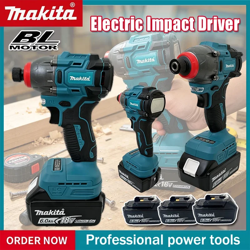 Makita Cordless Electric Impact Driver Brushless Motor Electric Screwdriver Power Tool For Woodworking Home DIY For 18V Battery
Makita Cordless Electric Impact Driver Brushless Motor Electric Screwdriver Power Tool For Woodworking Home DIY For 18V Battery