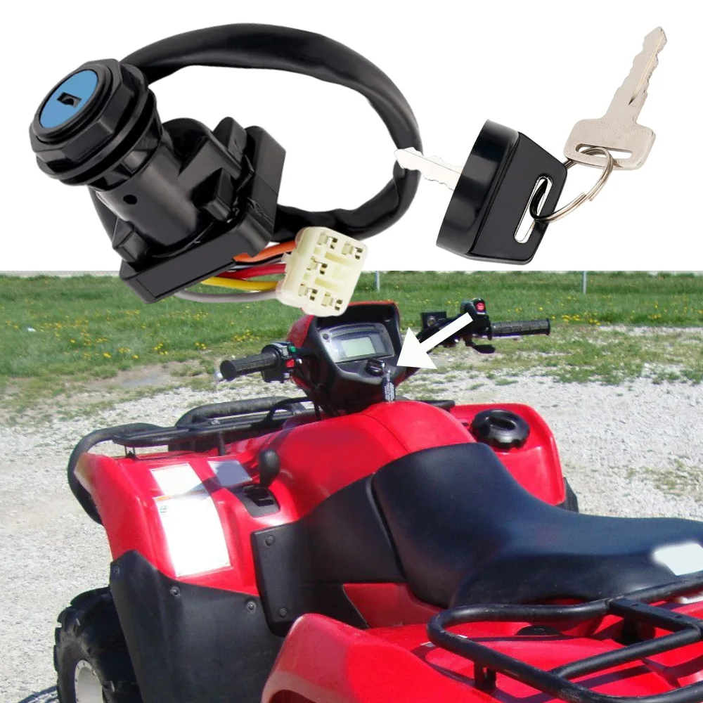 Выключатель зажигания мотоцикла для Suzuki King Quad 400 LTF400F 2008-2017, черный ключ зажигания с 5 контактами 37110-38F19
Выключатель зажигания мотоцикла для Suzuki King Quad 400 LTF400F 2008-2017, черный ключ зажигания с 5 контактами 37110-38F19
