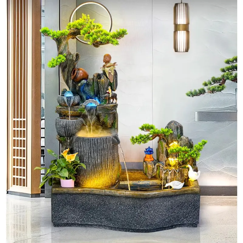 Fountain Living Room Club Landscape Decoration Balcony Fish Pond Landscaping Courtyard Rockery Floor Decoration
Fountain Living Room Club Landscape Decoration Balcony Fish Pond Landscaping Courtyard Rockery Floor Decoration