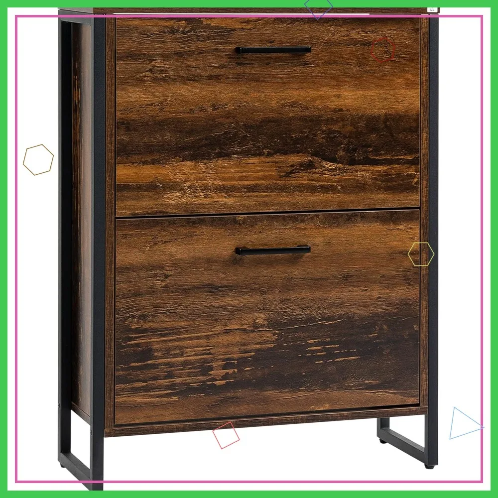 Промышленный шкаф для обуви с 2 откидными ящиками, тонкое хранилище для 12 пар, коричневый органайзер для прихожей в деревенском стиле
Промышленный шкаф для обуви с 2 откидными ящиками, тонкое хранилище для 12 пар, коричневый органайзер для прихожей в деревенском стиле