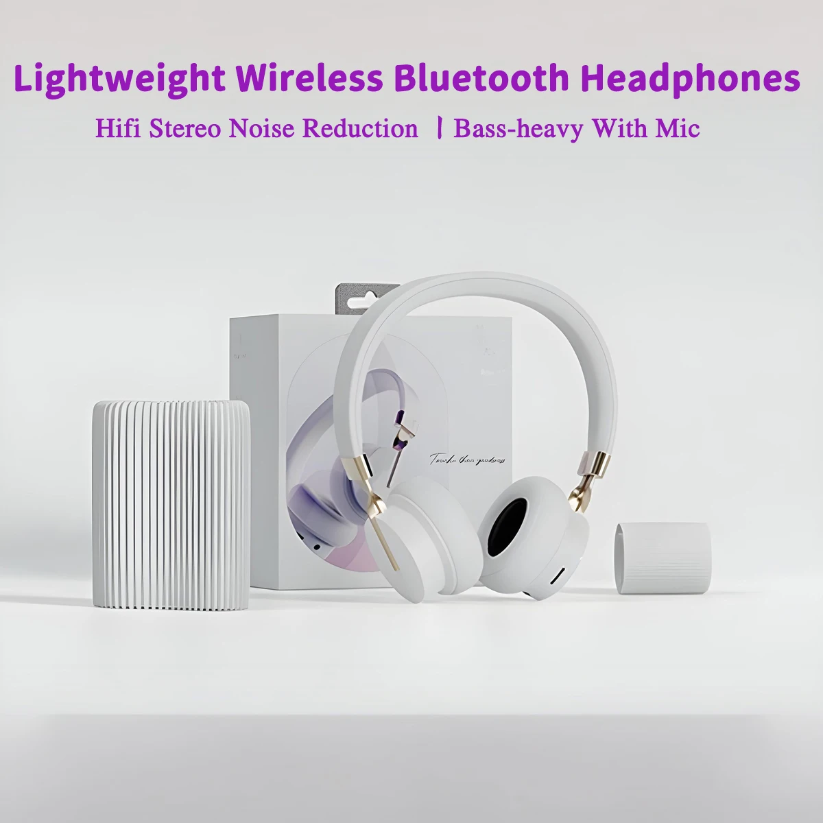 Fingertime Lightweight Wireless Bluetooth Headphones Hifi Stereo Noise Reduction Earphones Bass-heavy With Mic Student Earbuds
Fingertime Lightweight Wireless Bluetooth Headphones Hifi Stereo Noise Reduction Earphones Bass-heavy With Mic Student Earbuds