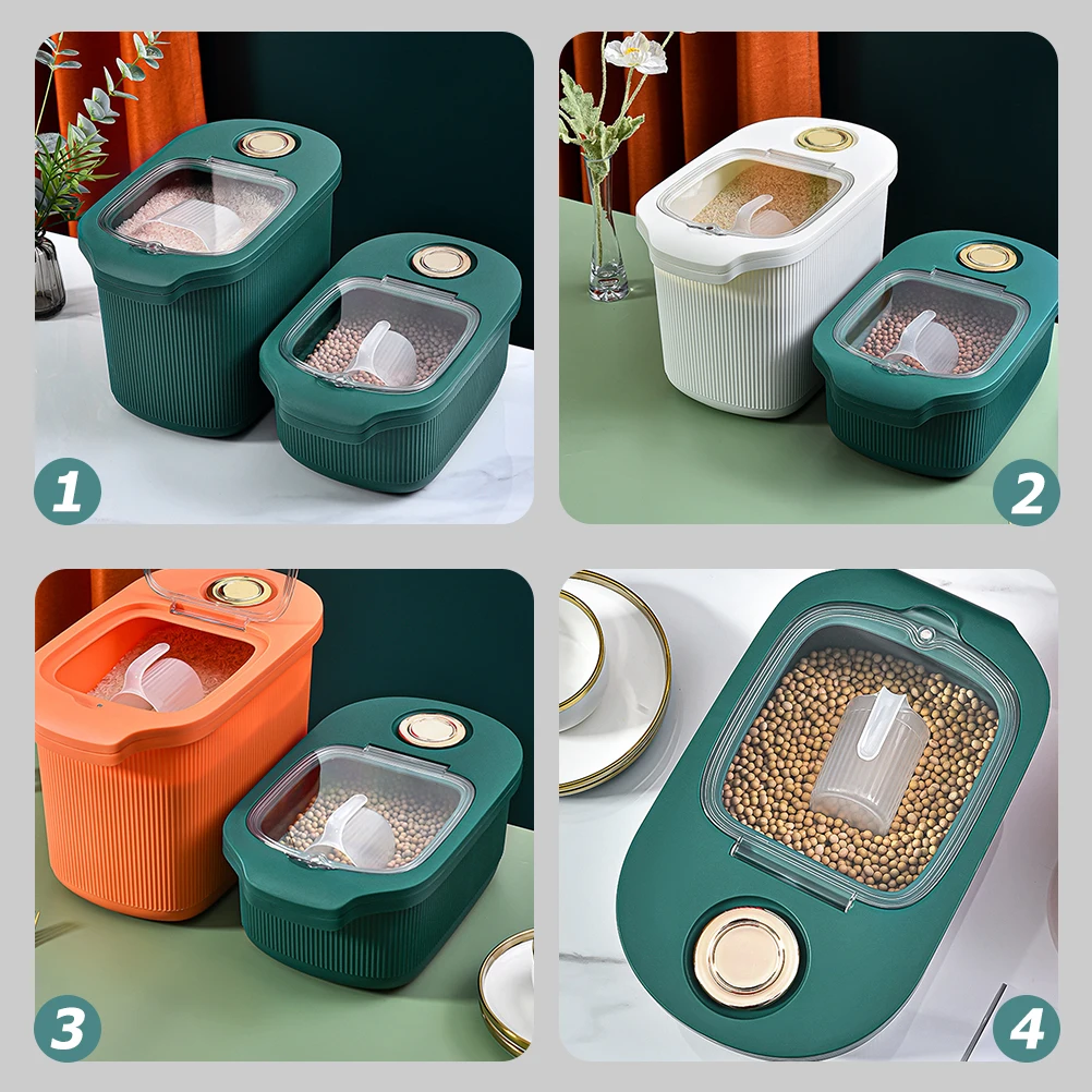 Plastic Sealed Container High Capacity Green Bucket Rice Box Insect proof Large Size Storage Pantry ganization Grain
Plastic Sealed Container High Capacity Green Bucket Rice Box Insect proof Large Size Storage Pantry ganization Grain