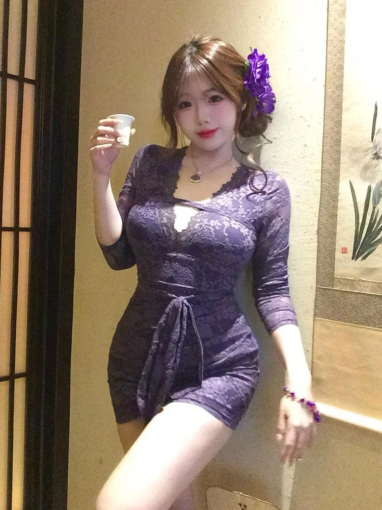 XZY Сексуальное кружевное платье-футляр больших размеров для женщин, осенне-зимнее, облегающее, повседневное, из полиэстера, с V-образным вырезом, длинным рукавом
XZY Сексуальное кружевное платье-футляр больших размеров для женщин, осенне-зимнее, облегающее, повседневное, из полиэстера, с V-образным вырезом, длинным рукавом