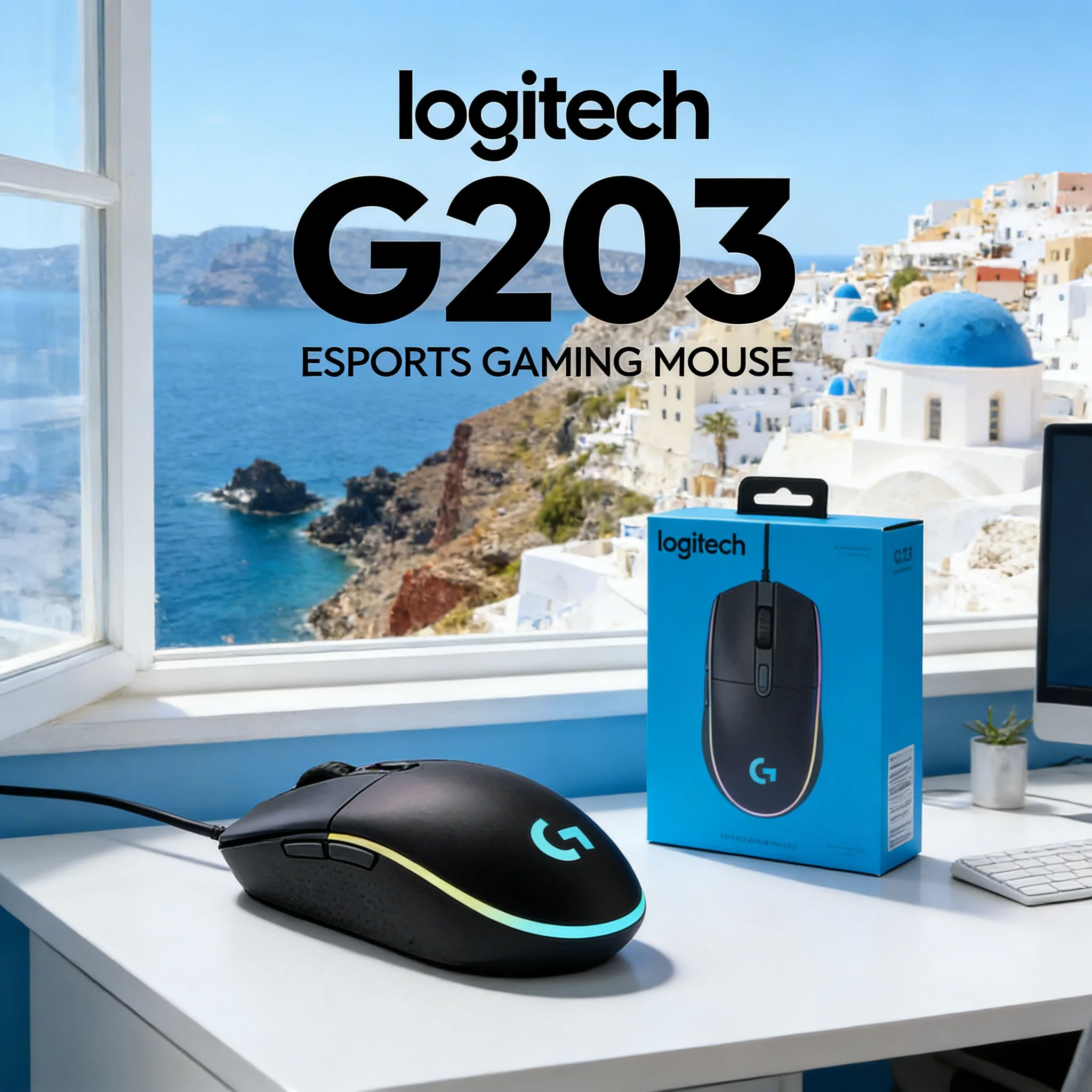 Logitech G203 RGB Gaming Mouse Frame Esports-Grade Performance 2.1m Cable Backlit
Logitech G203 RGB Gaming Mouse Frame Esports-Grade Performance 2.1m Cable Backlit