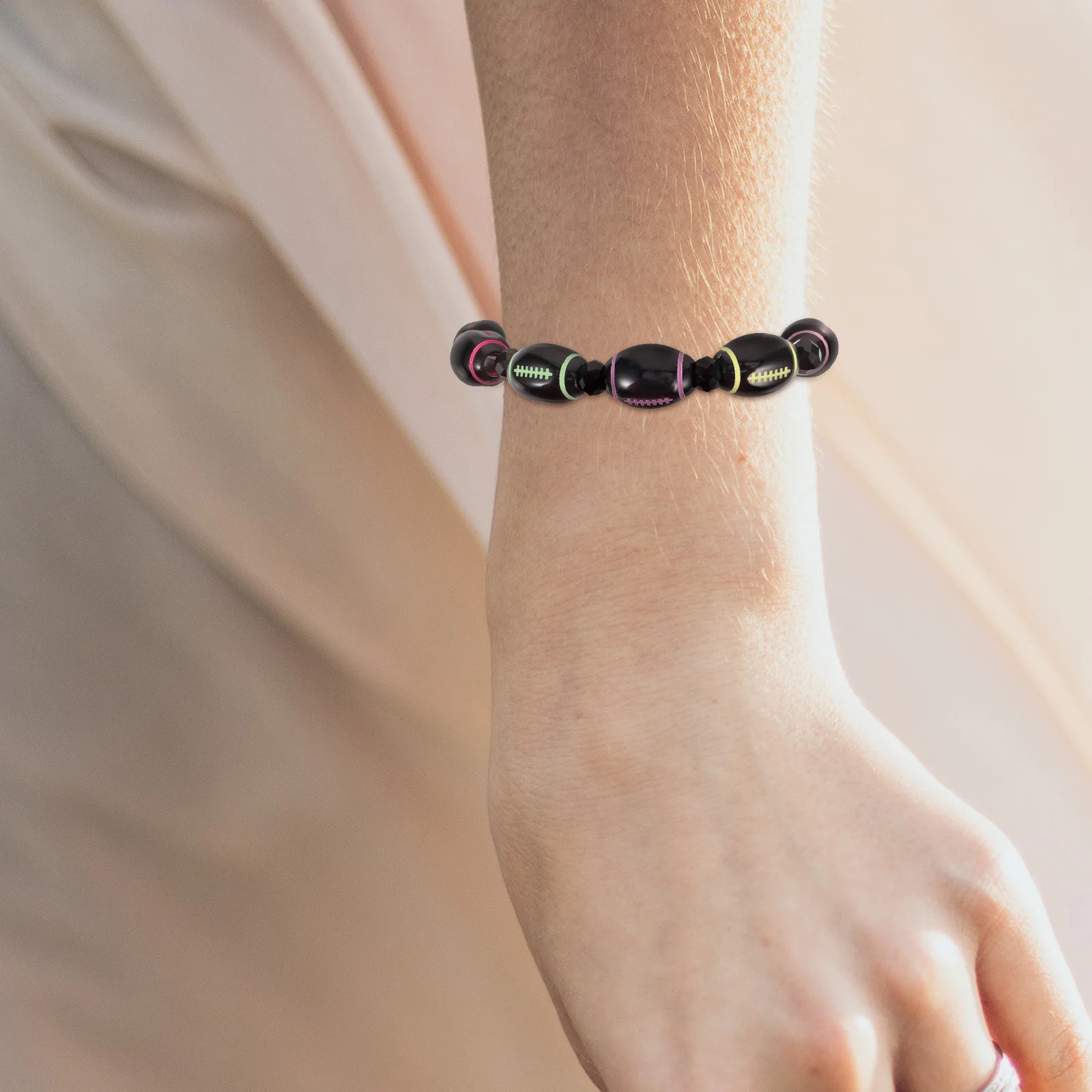 Sports Bracelet Plastic Chic Sports Bracelet Comfortable Wrist Unique Stylish Compact Ball Decorative Portable Accessories 
Sports Bracelet Plastic Chic Sports Bracelet Comfortable Wrist Unique Stylish Compact Ball Decorative Portable Accessories