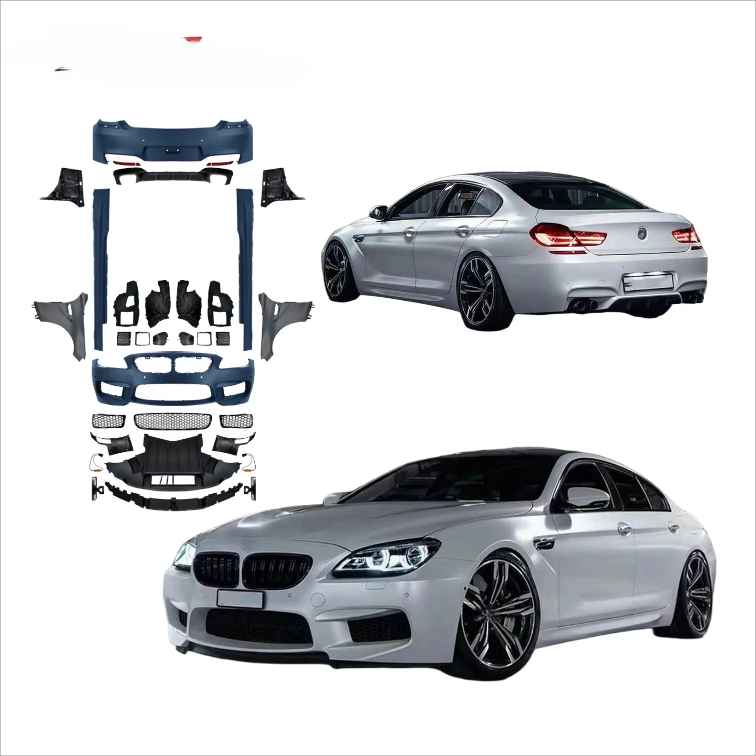 High Quality for 6series F06 Body Kits 2011-2018 Upgrade to F06 M6 Bodykit Car Bumpers Side Skirts Grille Fenders Good Price
High Quality for 6series F06 Body Kits 2011-2018 Upgrade to F06 M6 Bodykit Car Bumpers Side Skirts Grille Fenders Good Price