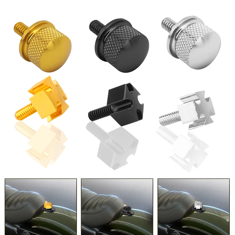 Motorcycle Gold Chrome Black Seat Bolt Tab Screw for Harley Touring Road King Street Glide Softail Dyna Sportster XL Street Bob
Motorcycle Gold Chrome Black Seat Bolt Tab Screw for Harley Touring Road King Street Glide Softail Dyna Sportster XL Street Bob