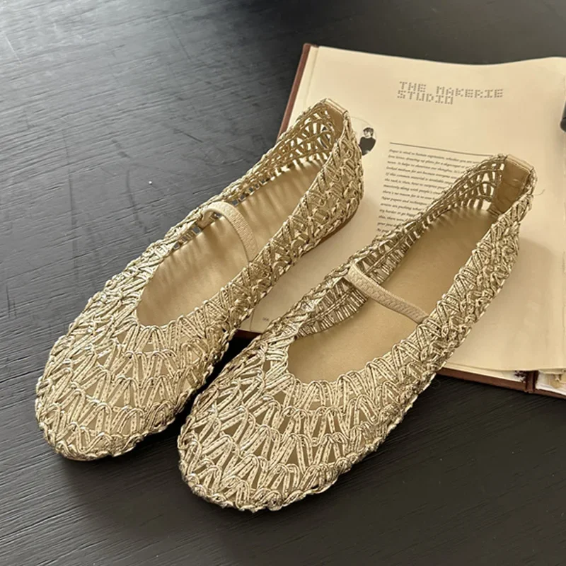 Aneikeh/2026, летние модные элегантные дышащие женские сандалии на плоской подошве с круглым носком, повседневные модельные туфли-мулы
Aneikeh/2026, летние модные элегантные дышащие женские сандалии на плоской подошве с круглым носком, повседневные модельные туфли-мулы