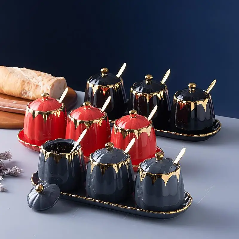Creative Ceramic Kitchen Storage Set Sakura Seasoning Container Combination Hexagonal Shape Kitchen Storage Utensils
Creative Ceramic Kitchen Storage Set Sakura Seasoning Container Combination Hexagonal Shape Kitchen Storage Utensils