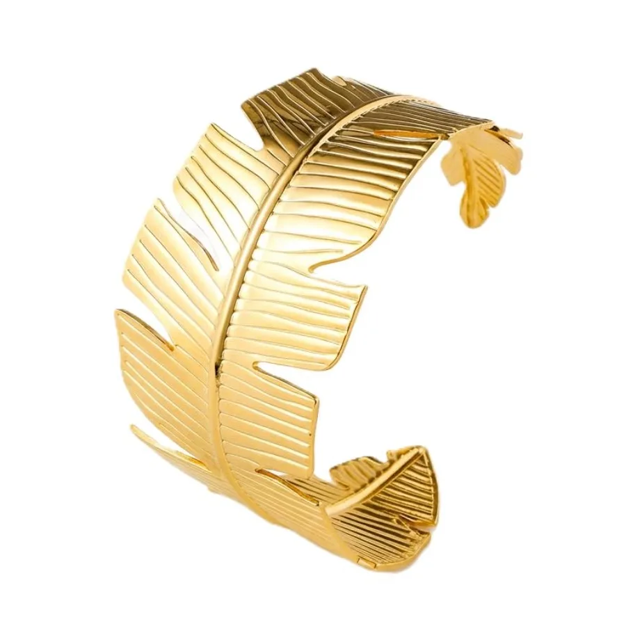 Chunky Leaf butterfly Cuff Bracelet for Women Adjustable Open Bangle Golden Plated, Heavy Statement Botanical Arm Jewelry Boho
Chunky Leaf butterfly Cuff Bracelet for Women Adjustable Open Bangle Golden Plated, Heavy Statement Botanical Arm Jewelry Boho