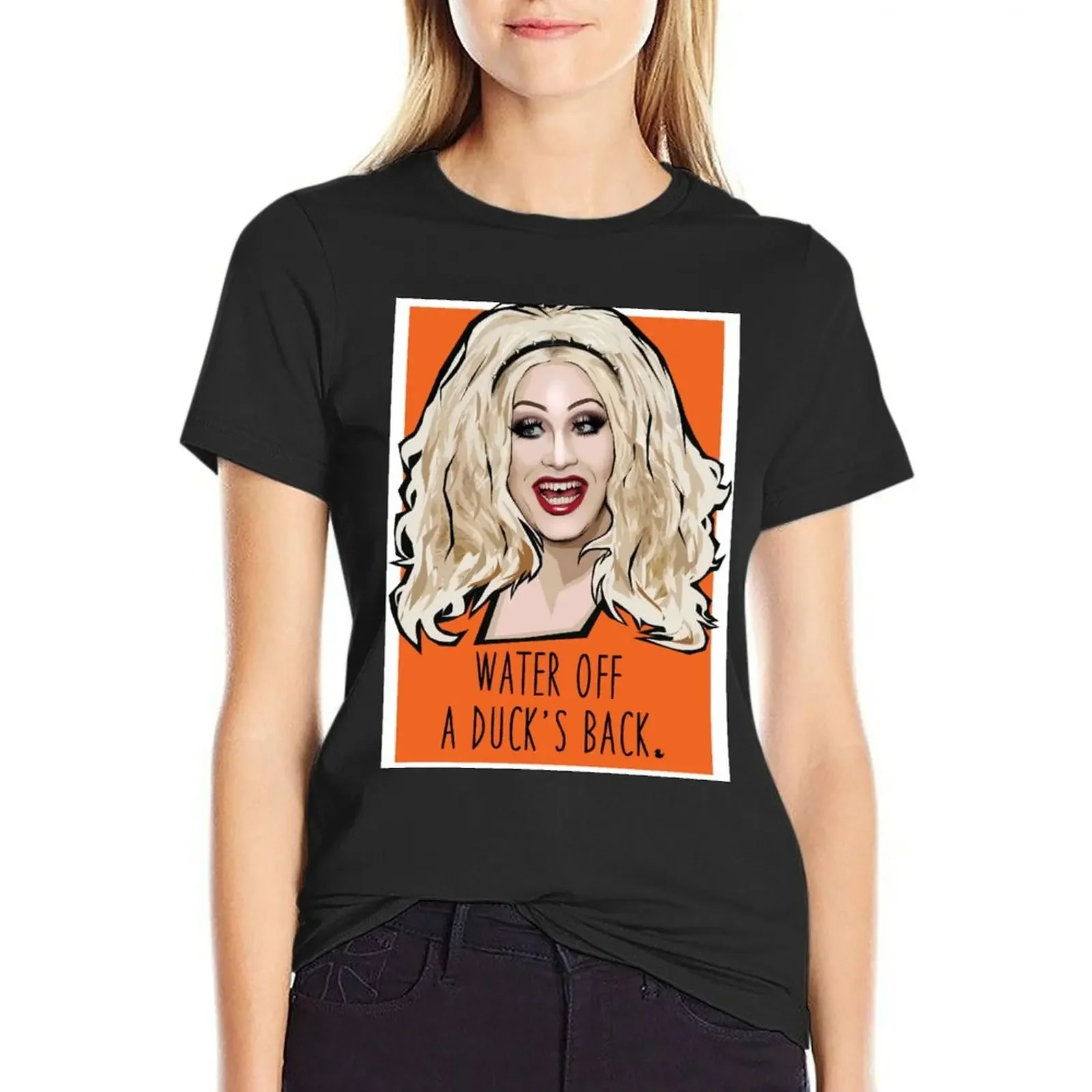 Jinkx Monsoon - water of a ducks back T-Shirt summer top new edition customizeds t-shirts for Women cotton
Jinkx Monsoon - water of a ducks back T-Shirt summer top new edition customizeds t-shirts for Women cotton