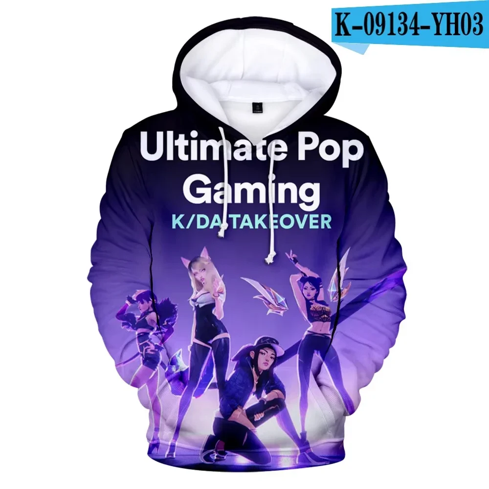 Hot Pop Group K/DA 3D Print Men's Hoodie Casual Harajuku Long Sleeves Oversized Outdoor Pullover Sweatshirt Kids Unisex Clothing
Hot Pop Group K/DA 3D Print Men's Hoodie Casual Harajuku Long Sleeves Oversized Outdoor Pullover Sweatshirt Kids Unisex Clothing