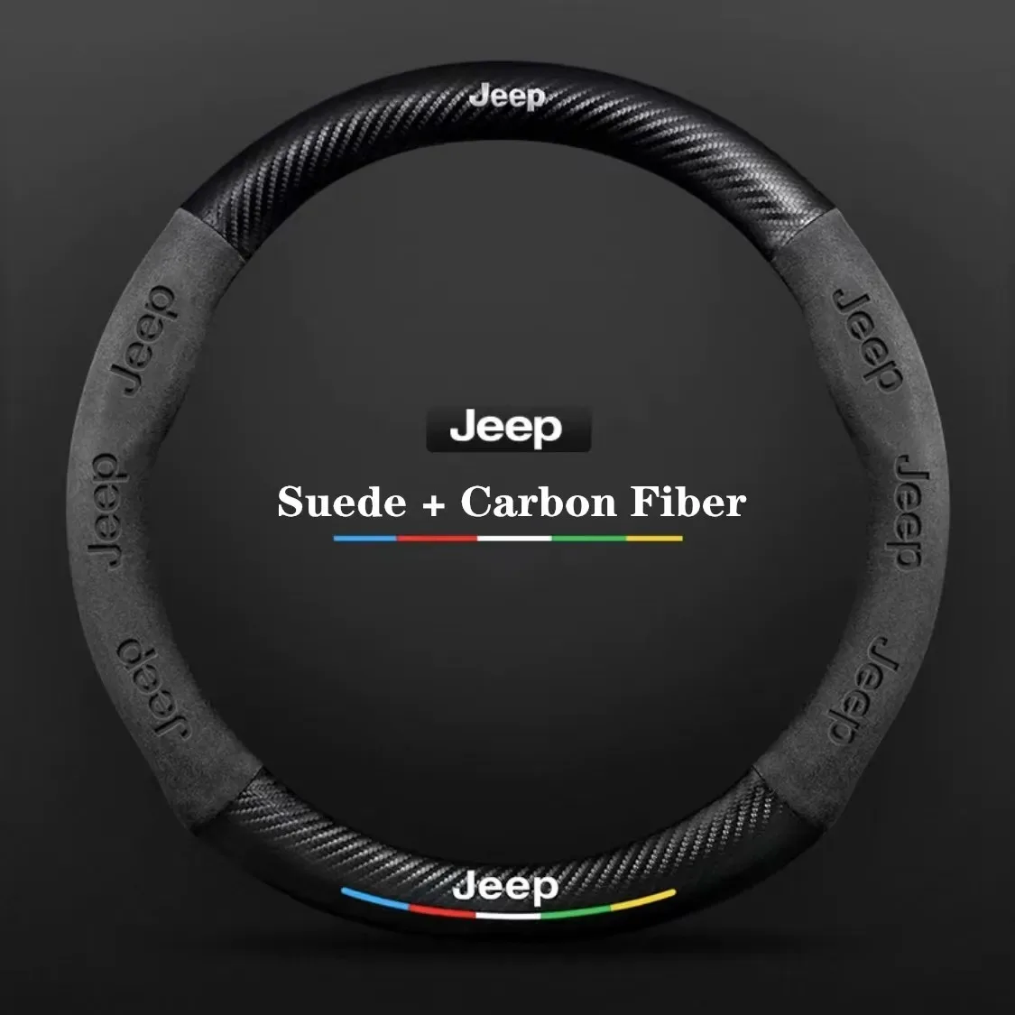 Carbon Fiber Suede Steering Wheel Cover for Jeep Grand Cherokee Wrangler Renegade Patriot Commander Compass Wagoneer Gladiator
Carbon Fiber Suede Steering Wheel Cover for Jeep Grand Cherokee Wrangler Renegade Patriot Commander Compass Wagoneer Gladiator