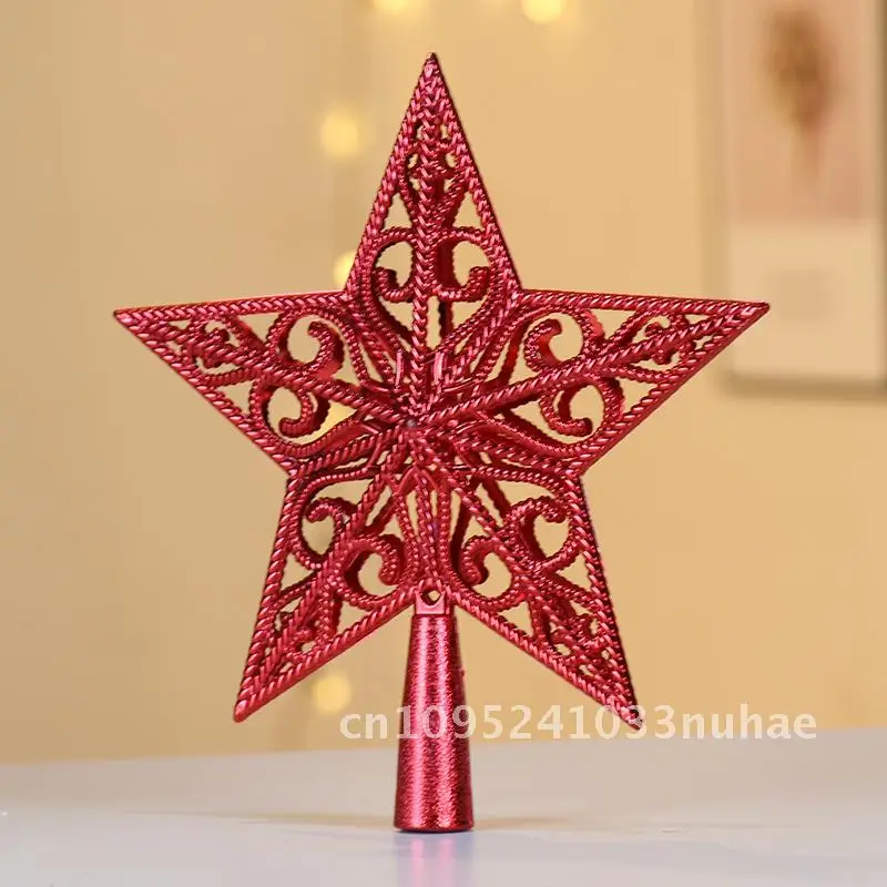 Christmas tree top decoration three-dimensional top star hollow five-pointed star tree top star
Christmas tree top decoration three-dimensional top star hollow five-pointed star tree top star