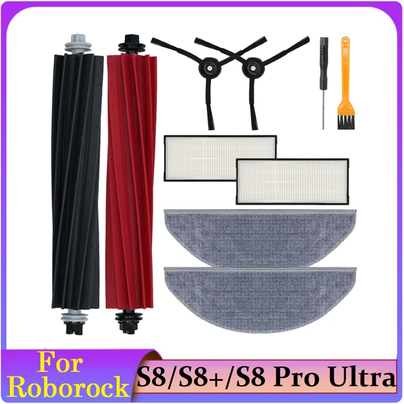 Accessories Kit Parts For Roborock S8 Pro Ultra / S8+/ S8 Robot Vacuum Cleaner Main Brush Filter Side Brushes Mop Cloth Pads
Accessories Kit Parts For Roborock S8 Pro Ultra / S8+/ S8 Robot Vacuum Cleaner Main Brush Filter Side Brushes Mop Cloth Pads