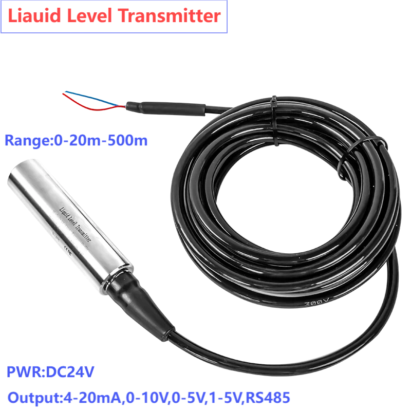 0-10V Liquid Level Transmitter DC24V Hydrostatic Water Level Sensor 4-20mA 0-5V 1-5V RS485 Water Level Transducer 0-20M 15M 10M
0-10V Liquid Level Transmitter DC24V Hydrostatic Water Level Sensor 4-20mA 0-5V 1-5V RS485 Water Level Transducer 0-20M 15M 10M