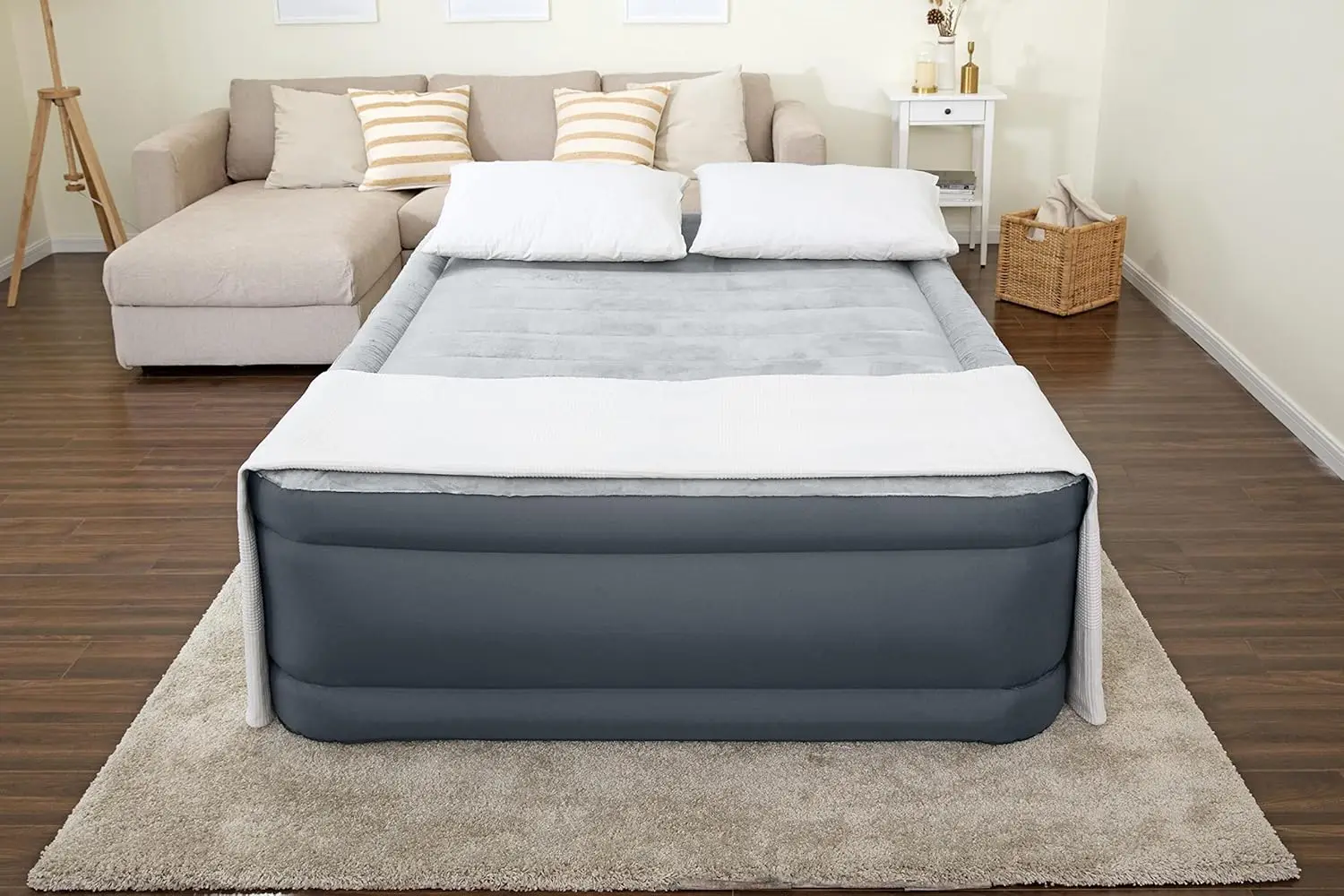 Воздушный матрас королевы | Supersoft Snugable Top, сверхпрочная прочная защита со встроенной подушкой | Поднятая надувная кровать диаметром 22 дюйма со встроенной системой
Воздушный матрас королевы | Supersoft Snugable Top, сверхпрочная прочная защита со встроенной подушкой | Поднятая надувная кровать диаметром 22 дюйма со встроенной системой
