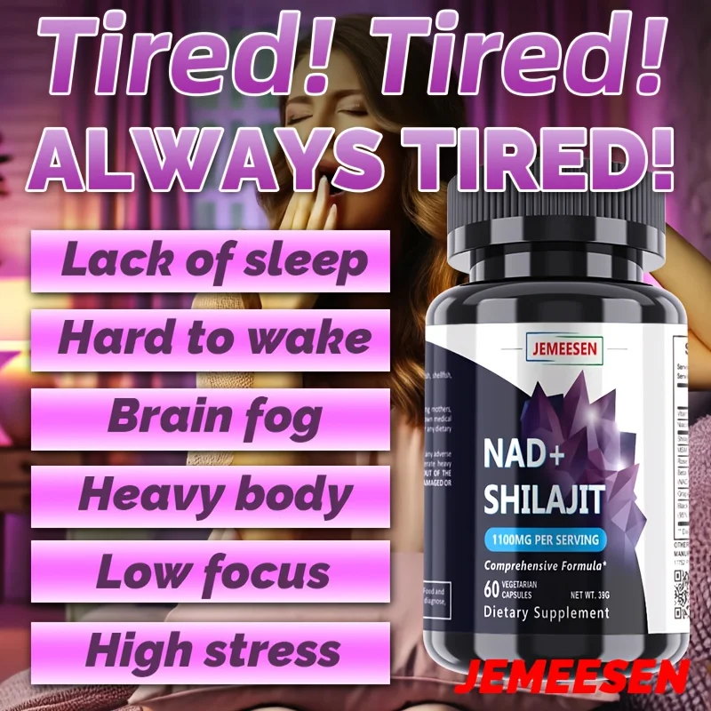 Jemeesen — улучшенная добавка Nad+ Shilajit, 1100 мг — повышает энергию, повышает когнитивную функцию и способствует сотового здоровье
Jemeesen — улучшенная добавка Nad+ Shilajit, 1100 мг — повышает энергию, повышает когнитивную функцию и способствует сотового здоровье