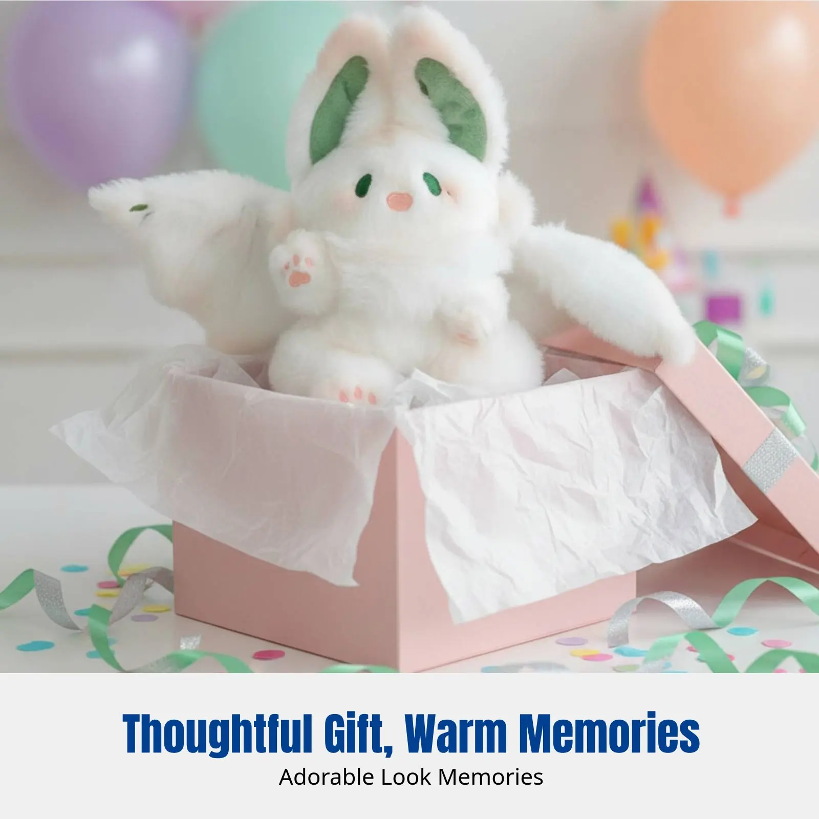 Bat Hare Plush Doll, Soft Hug Pillow, Animal Toy, Birthday Present for Children, Girls
Bat Hare Plush Doll, Soft Hug Pillow, Animal Toy, Birthday Present for Children, Girls