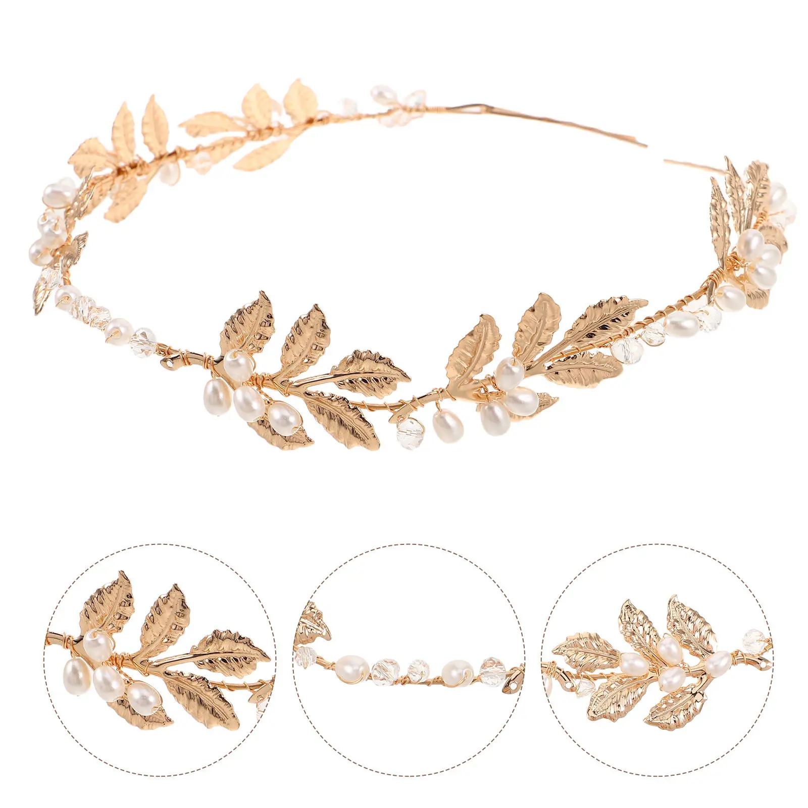 Bridal Wedding Headband Golden Sequin Leaf Pearl Hairpiece Bride Hair Accessories Wedding Hair Vine Bridal Headband for Women
Bridal Wedding Headband Golden Sequin Leaf Pearl Hairpiece Bride Hair Accessories Wedding Hair Vine Bridal Headband for Women