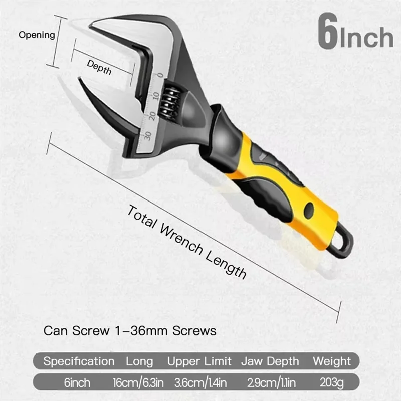 ABKW-Short Handle Wrench,Big Opening Ratchet Wheel Adjustable Bathroom Wrench,For Maintaining Bathroom Piping Facilitie
ABKW-Short Handle Wrench,Big Opening Ratchet Wheel Adjustable Bathroom Wrench,For Maintaining Bathroom Piping Facilitie