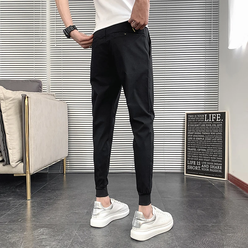 Мужские повседневные брюки Slim Fit: летние, тонкие, укороченные, с отворотами, свободного кроя, модные, с низкой талией
Мужские повседневные брюки Slim Fit: летние, тонкие, укороченные, с отворотами, свободного кроя, модные, с низкой талией