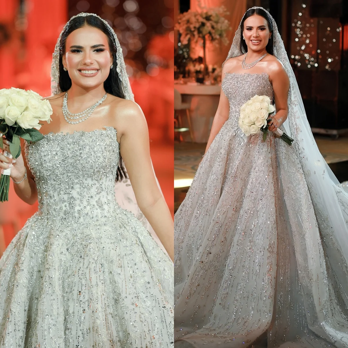 Gorgeous Wedding Dresses Crystal Rhinestone Bridal Gowns Beading Sleeveless Customized Princess Bride Dress Vestidos De Novia
Gorgeous Wedding Dresses Crystal Rhinestone Bridal Gowns Beading Sleeveless Customized Princess Bride Dress Vestidos De Novia