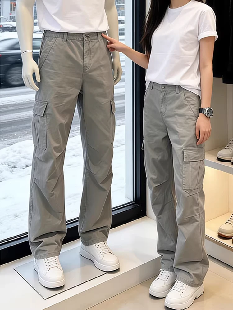 Мужские рабочие брюки из чистого хлопка в американском стиле, прямые, свободного кроя, с зауженными штанинами, повседневные, в стиле милитари
Мужские рабочие брюки из чистого хлопка в американском стиле, прямые, свободного кроя, с зауженными штанинами, повседневные, в стиле милитари