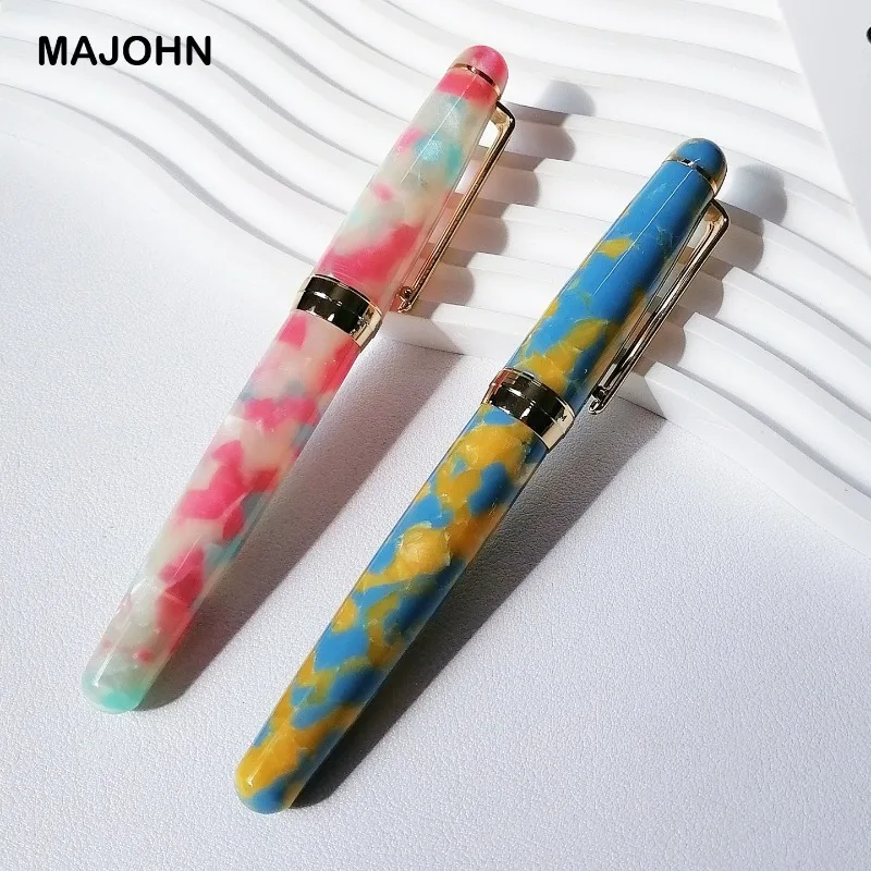 MAJOHN S9 Final акриловая авторучка красочная легкая перо EF/F гладкая ручка для письма из смолы подарок для тела канцелярские школьные принадлежности
MAJOHN S9 Final акриловая авторучка красочная легкая перо EF/F гладкая ручка для письма из смолы подарок для тела канцелярские школьные принадлежности