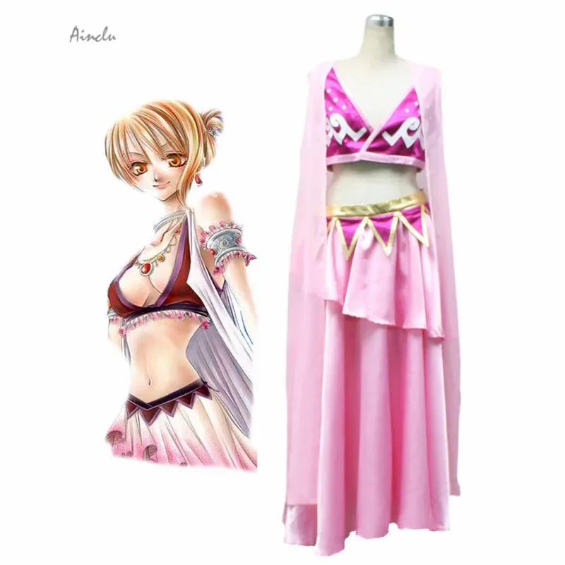 Ainclu Customize for adults and kids Free Shipping Pink One piece Nami Cosplay Costume Alabasta Kindom Version For Halloween
Ainclu Customize for adults and kids Free Shipping Pink One piece Nami Cosplay Costume Alabasta Kindom Version For Halloween