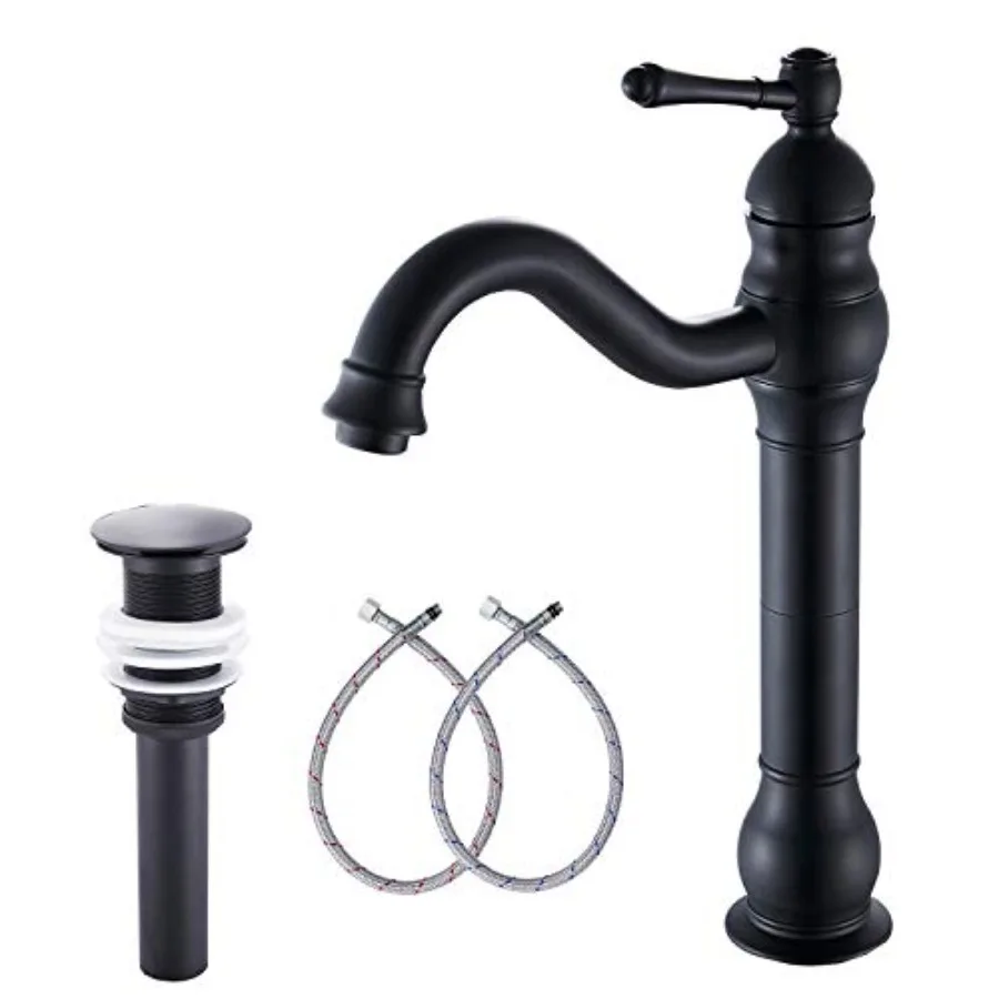 Bathroom Faucet 360° Swivel Single-Handle One Hole Bathroom Sink Faucet Matching Pop Up Drain
Bathroom Faucet 360° Swivel Single-Handle One Hole Bathroom Sink Faucet Matching Pop Up Drain