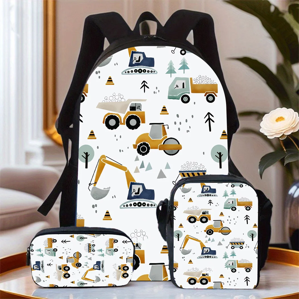 Autumn 3pcs Excavator-Themed Unisex Backpack Set, Featuring a School Bag, Pencil Case, And Crossbody Bag. Stylish Handle Design,
Autumn 3pcs Excavator-Themed Unisex Backpack Set, Featuring a School Bag, Pencil Case, And Crossbody Bag. Stylish Handle Design,