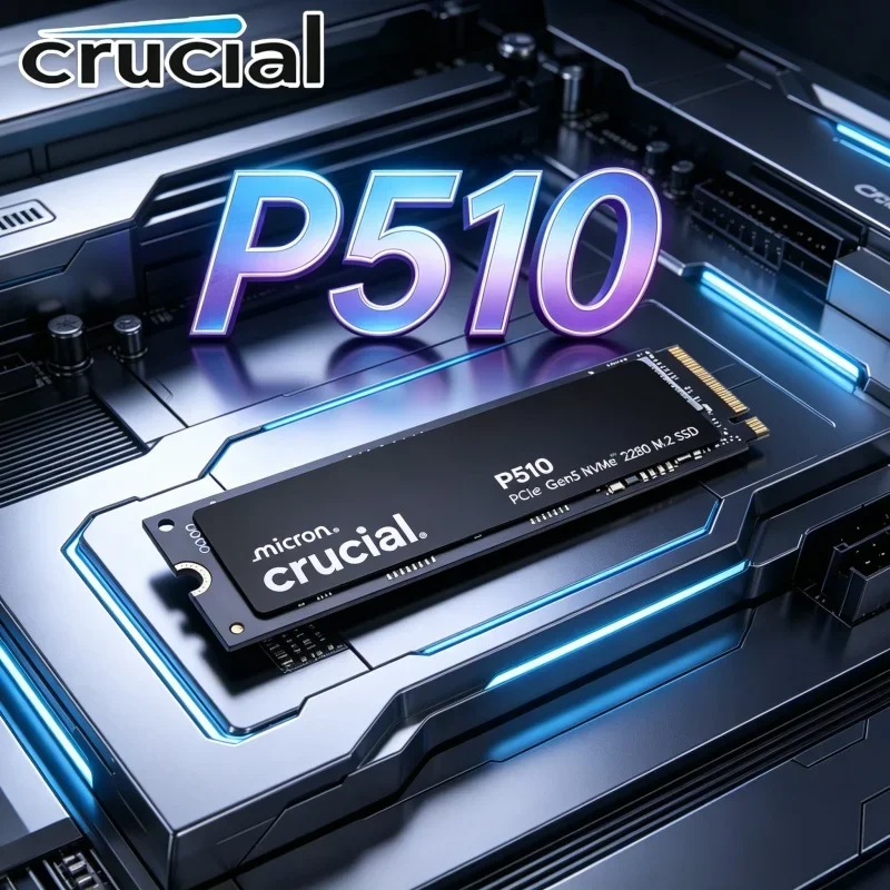 Crucial M.2 2280 PCIe Gen5 NVMe SSD P510 1TB/2TB 3D NAND Ultra High Speed Solid Drive for Desktop & Laptop
Crucial M.2 2280 PCIe Gen5 NVMe SSD P510 1TB/2TB 3D NAND Ultra High Speed Solid Drive for Desktop & Laptop
