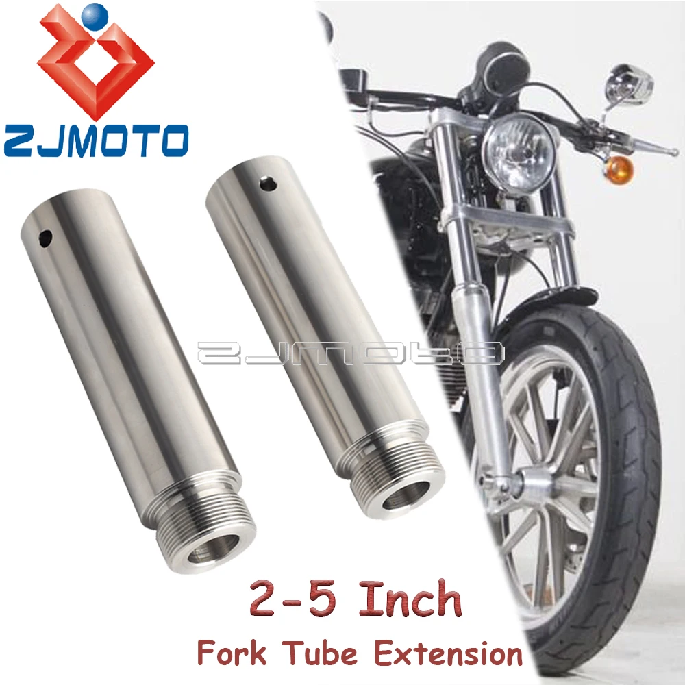 Chrome Steel Motorcycl 39mm Fork Tube 2-5 Inch Extensions For Harley Dyna Glide Sportster XL 883 1200 Front Fork Tubes Extender
Chrome Steel Motorcycl 39mm Fork Tube 2-5 Inch Extensions For Harley Dyna Glide Sportster XL 883 1200 Front Fork Tubes Extender
