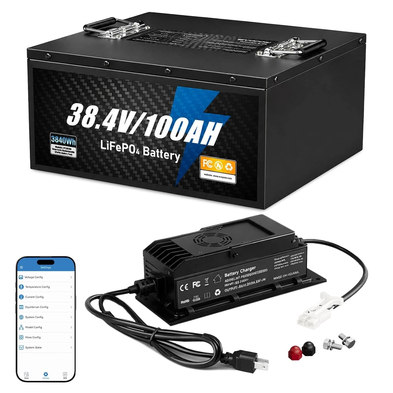 36V 100Ah Lithium Deep Cycle Battery 6000+ Cycles 200A BMS Golf Cart Trolling Motor RV Solar Custom
36V 100Ah Lithium Deep Cycle Battery 6000+ Cycles 200A BMS Golf Cart Trolling Motor RV Solar Custom