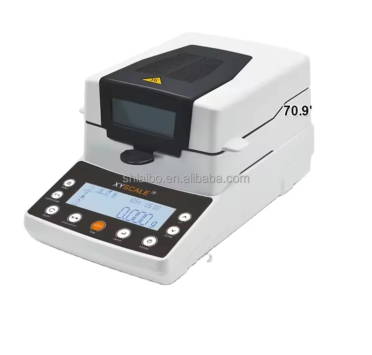 0,01 Лабораторный анализатор влажности с галогенной лампой и ЖК-дисплеем с подсветкой, простой в эксплуатации, краткий внешний вид, опция USB, 110 г, 0,001 г
0,01 Лабораторный анализатор влажности с галогенной лампой и ЖК-дисплеем с подсветкой, простой в эксплуатации, краткий внешний вид, опция USB, 110 г, 0,001 г