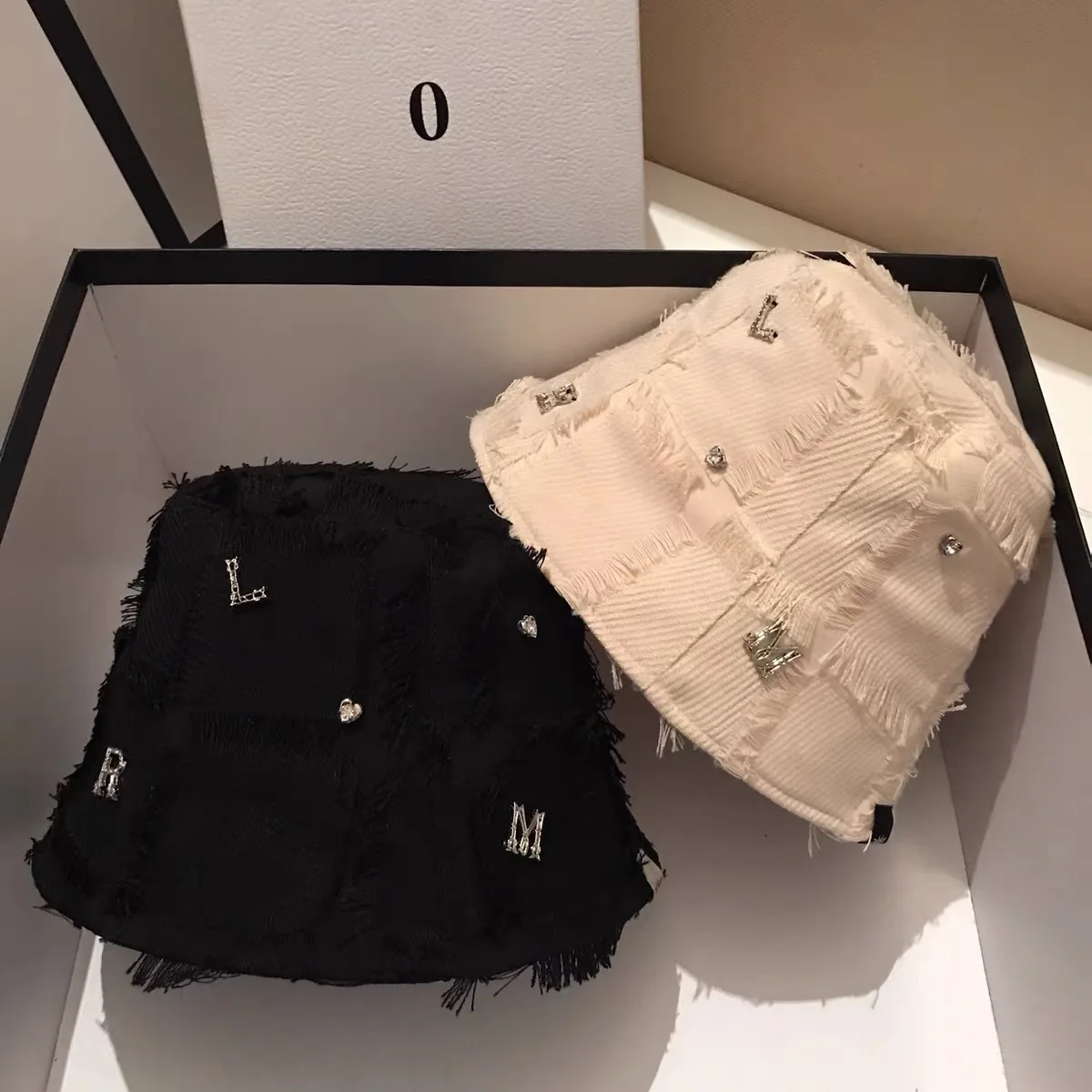 Fashion Bucket Hat Women, Distressed Hem Tassel Details, Fall Slouchy A-Shape Fisherman Cap, Metal Letter for Small Face Look
Fashion Bucket Hat Women, Distressed Hem Tassel Details, Fall Slouchy A-Shape Fisherman Cap, Metal Letter for Small Face Look