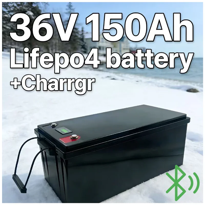 36V LiFePO4 Battery 100Ah 150Ah with Bluetooth BMS, 100A‑150A Deep Cycle Lithium Battery, Perfect for Trolling Motors, Fishing
36V LiFePO4 Battery 100Ah 150Ah with Bluetooth BMS, 100A‑150A Deep Cycle Lithium Battery, Perfect for Trolling Motors, Fishing